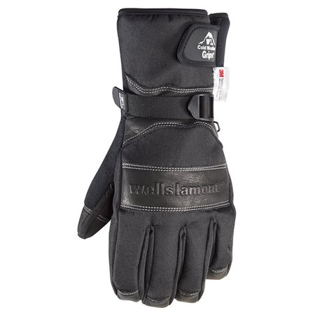 WELLS LAMONT Cowhide Leather Winter Gloves ; Extra Large 7402704